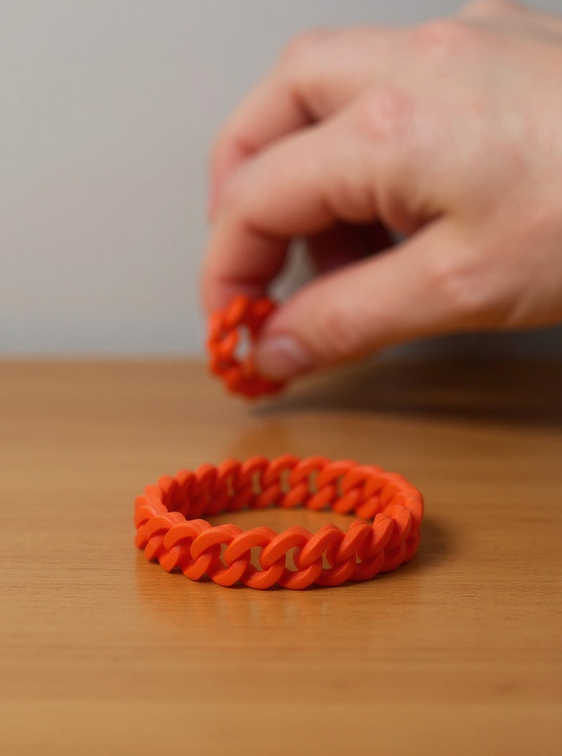 Classic Orange Charm Bracelet
