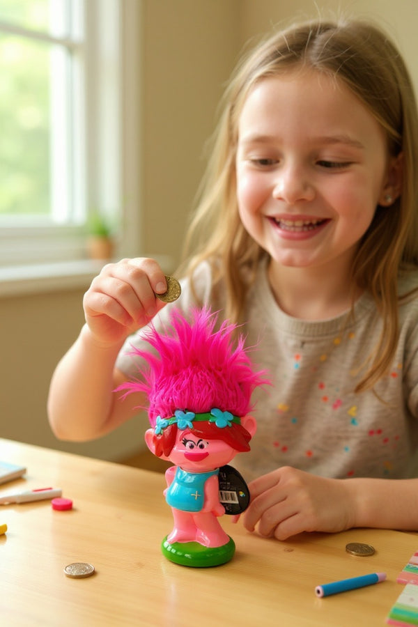 Trolls Poppy Harmony Money Bank | Gift for Trolls Fans