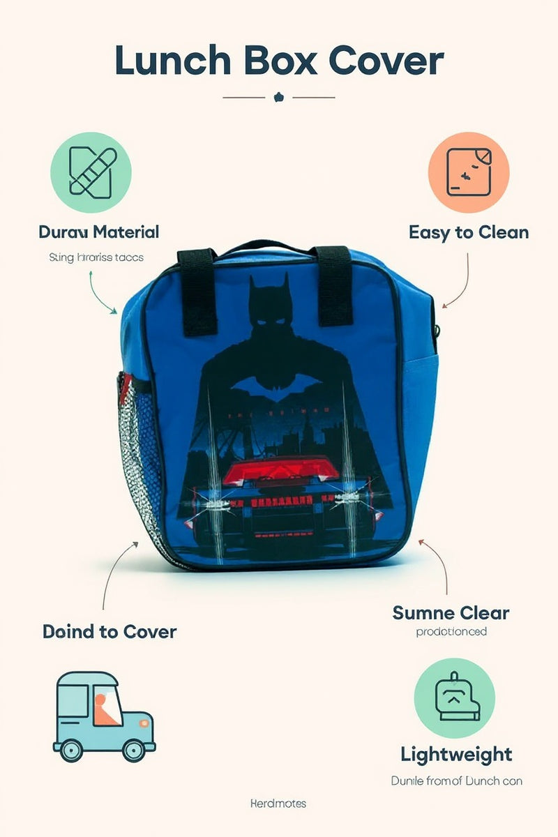 DC Batman Gotham Guardian Lunch Bag | Gift for Batman Fans
