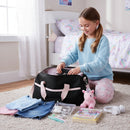 Hello Kitty Shoulder Bag for Girls – Stylish Black and Pink Travel Satchel with Bow