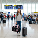 Hello Kitty Shoulder Bag for Girls – Stylish Black and Pink Travel Satchel with Bow