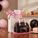 Hello Kitty Shoulder Bag for Girls – Stylish Black and Pink Travel Satchel with Bow