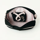 Hello Kitty Shoulder Bag for Girls – Stylish Black and Pink Travel Satchel with Bow