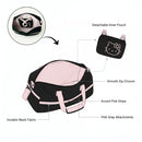 Hello Kitty Shoulder Bag for Girls – Stylish Black and Pink Travel Satchel with Bow