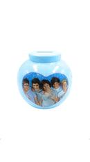 One Direction Red and Blue Ceramic Money Pot