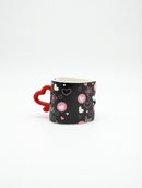 Heart-Handle Floral and Heart Harmony Mug