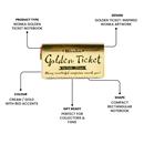 Wonka Golden Ticket A5 Notebook Journal 