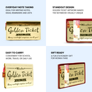 Wonka Golden Ticket A5 Notebook Journal 