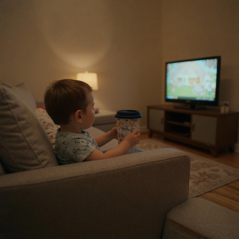 Cute Teddy Bear Coffee Tumbler | Reusable Travel Cup Bamboo Lid Leakproof