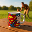 Superman Dad Cup-Heroic Coffee Mug | Super Dad Ceramic Cup from Son or Daughter