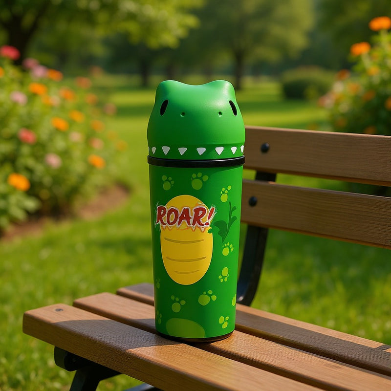 Dinosaur Tumbler for Kids with Cute 3D Dino Lid – Spill &amp; Leakproof Travel Cup with Straw&nbsp;