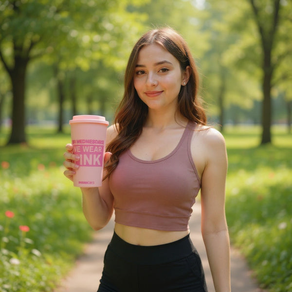 Mean Girls Pink Tumbler “On Wednesdays We Wear Pink” – Reusable Travel Coffee Cup