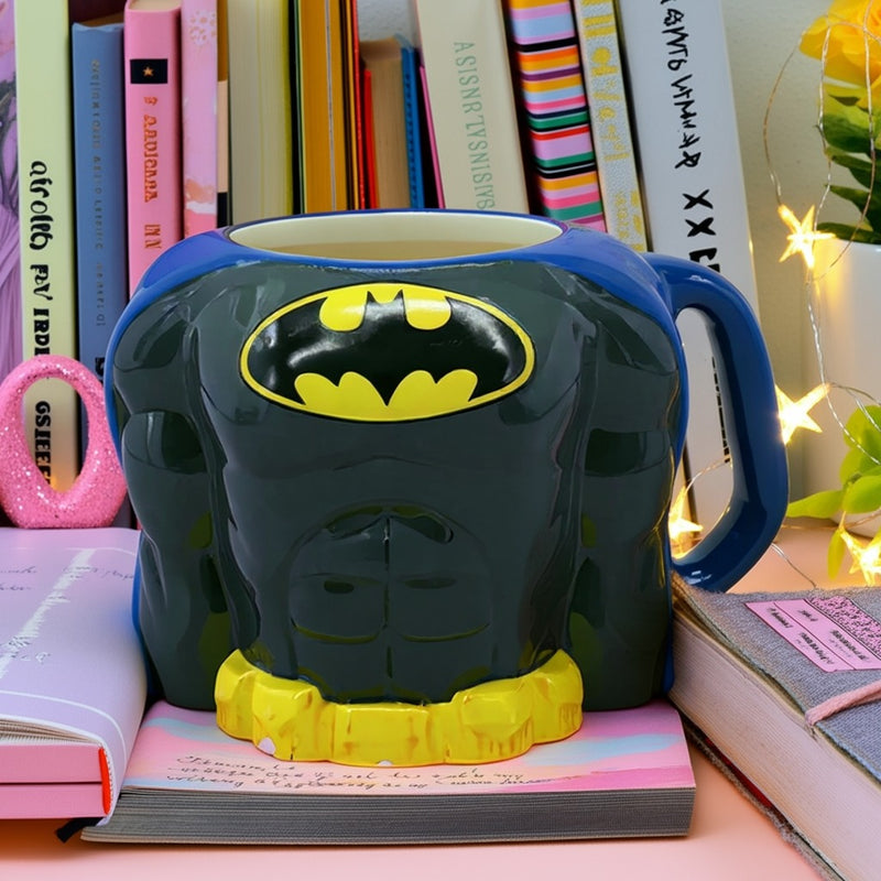 DC Comics 3D Batman Muscle Mug – 20oz Ceramic Drinkware Cup-Birthday Gift