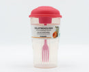 Portable Salat Beholder with Pink Fork &amp; Lid | BPA-Free Plastic Salad Container for Work Gym Travel Meal Prep&nbsp;
