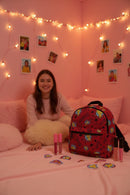 Harry Potter Magical Backpack-Red Adjustable Padded Straps, Front Zippered Pocket & 12L capacity-Gift