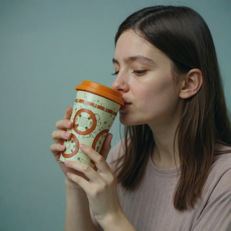 Star Wars Reusable Travel Coffee Cup – BB-8 Themed Eco-Friendly Tumbler with Lid