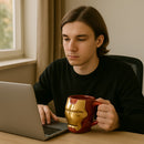 Marvel Avengers Iron Man 3D Ceramic Coffee Mug | Superhero Face Shaped Tea Cup | Limited Edition