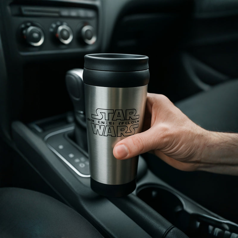 Star Wars Stainless Steel Travel Mug | Insulated Spill & Leakproof Tumbler Coffee Cup