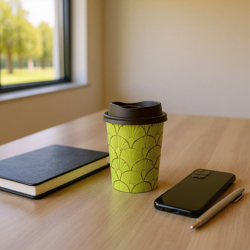 Premium Double Wall Insulated Travel Coffee Mug with Anti-Spill & Leak Lid