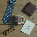 Spiderman Dad Blue Mug & Sock Set – Funny Father’s Day Gift for Dad