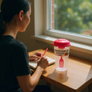 Portable Salat Beholder with Pink Fork &amp; Lid | BPA-Free Plastic Salad Container for Work Gym Travel Meal Prep&nbsp;