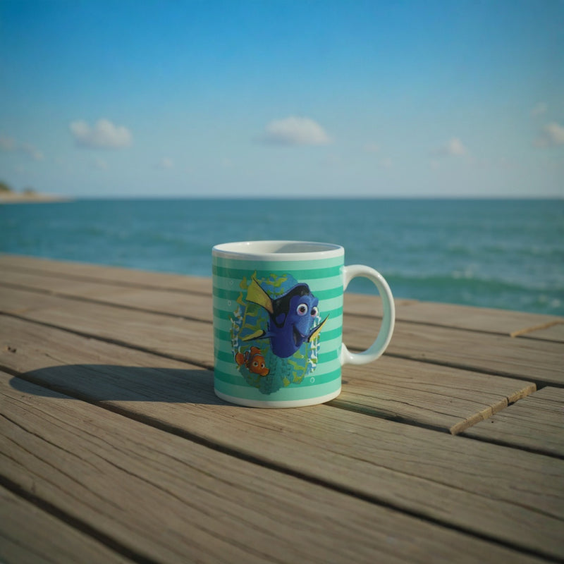 Disney Finding Nemo and Dory Ceramic Mug | for Kids –Coffee Tea Milk Cup with Handles – Ocean Theme