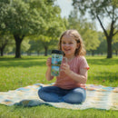 Insulated Plastic Travel Mug with Lid & Handle – Durable Spill & Leak-Proof Tumbler