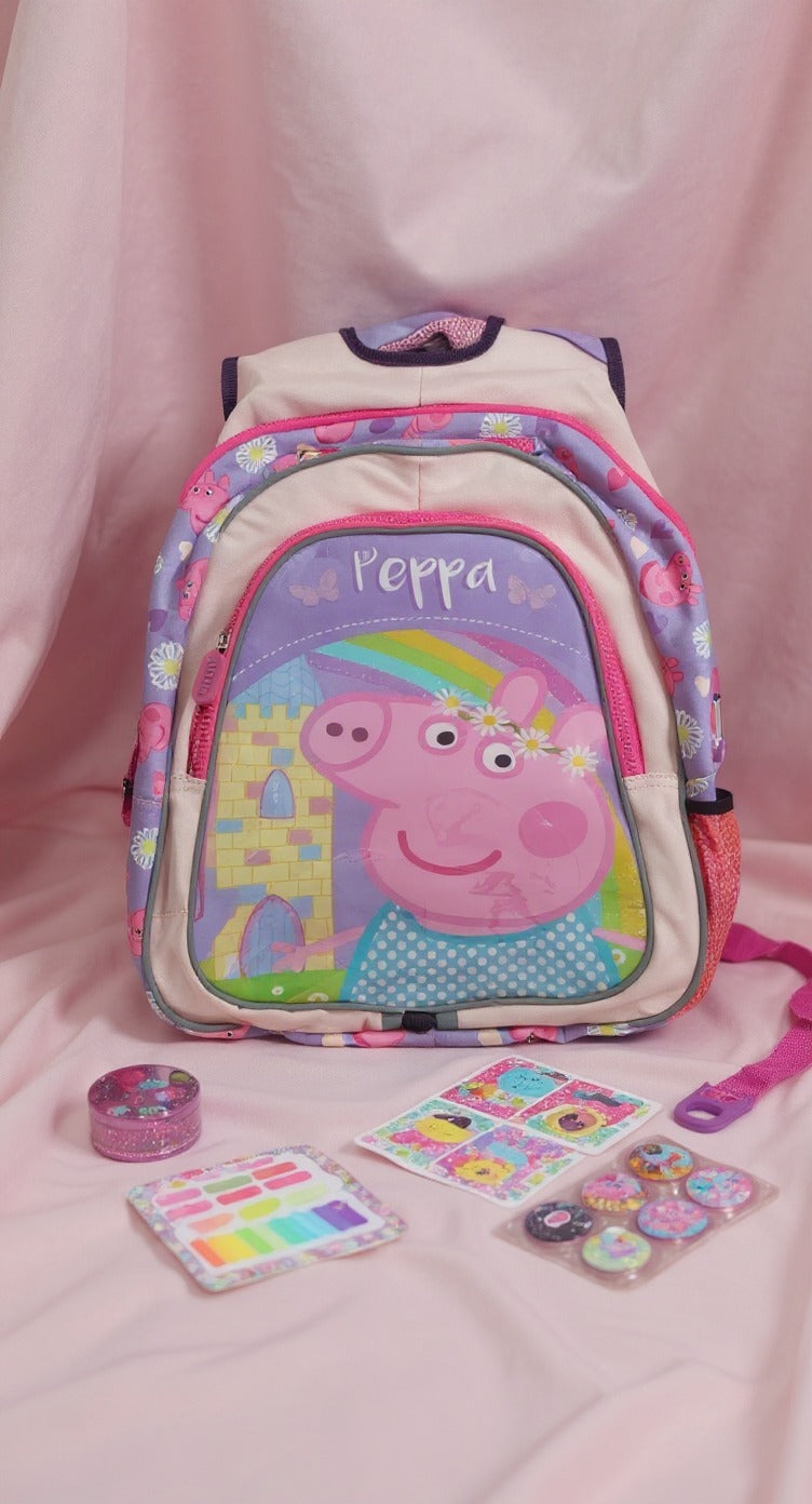 Peppa Pig Backpack-Pink, Kid's Gift