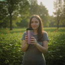 Pink Glitter Travel Mug | for Women – Stainless Steel Insulated Coffee Tumbler with Lid