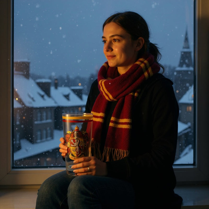 Harry Potter Gryffindor Glass – 16oz Clear Drinkware