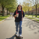 Donut Print Travel Mug with Pink Lid – Reusable Coffee Cup– Insulated To-Go Mug for Hot &amp; Cold Drinks – Cute Pattern Tumbler for Work Office or Car Commute