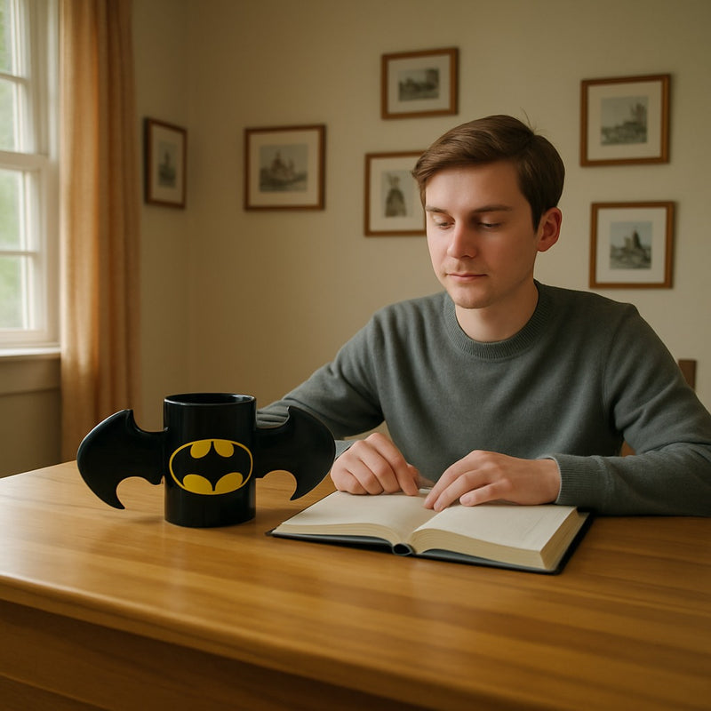 Batman 3D Coffee Mug with Batwing Handles –Superhero Ceramic Mug
