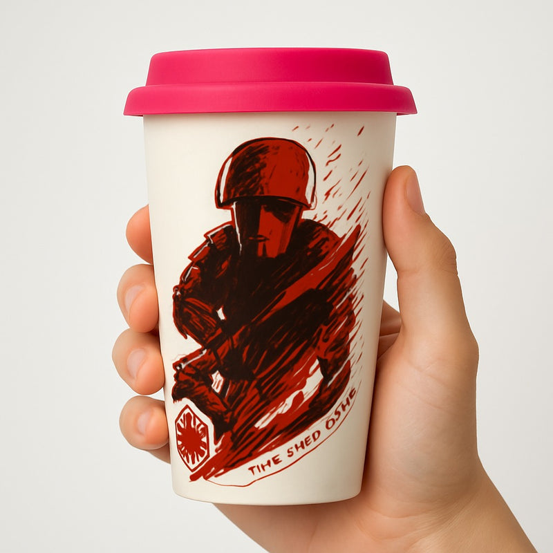Star Wars Reusable Coffee Cup with Lid – 16oz Travel Mug for Hot & Cold Drinks