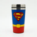 DC Superman Stainless Steel Tumbler–Hero Coffee Travel Mug with Logo & Suit Design – Insulated Reusable Cup for Hot & Cold Drinks – Gift for Men, Dads or Teens