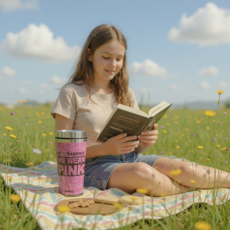 Mean Girls Pink Tumbler “On Wednesdays We Wear Pink” – Reusable Travel Coffee Cup