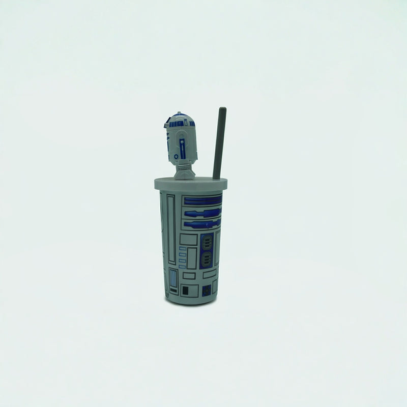Star Wars R2-D2 Droid Robot Cup Tumbler with Straw & Lid