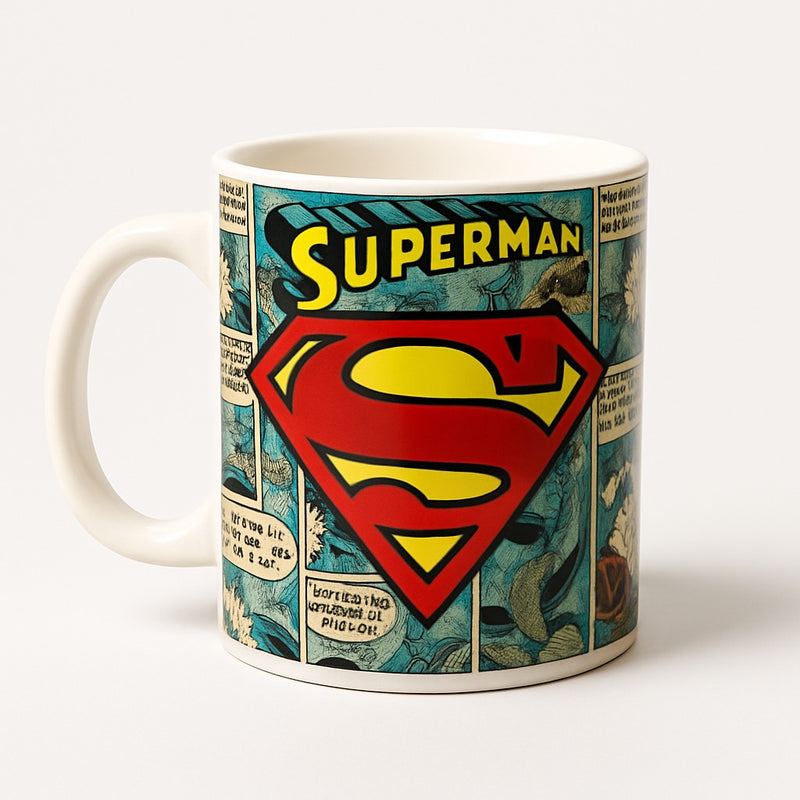 Superman Dad Cup-Heroic Coffee Mug | Super Dad Ceramic Cup from Son or Daughter