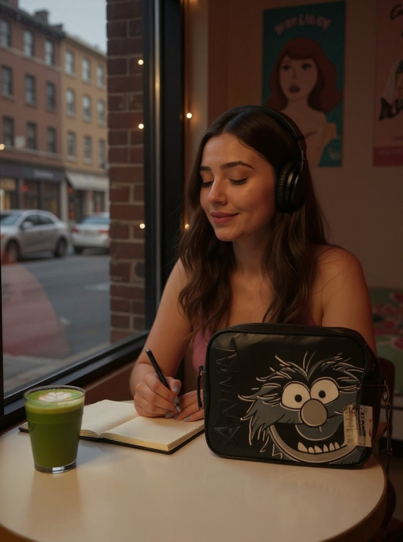 Muppet Show Animal Black Messenger Bag