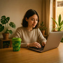 Reusable Eco-Friendly Green Coffee Travel Mug | Hot & Cold Safe Cup