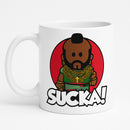 Funny Cartoon Sucka Mug | Retro Coffee Cup Mr Character