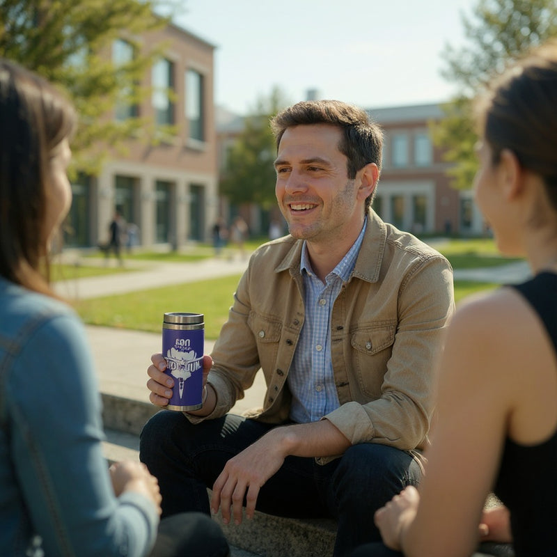 Top Gun Stainless Steel Tumbler– Fighter town USA Insulated Coffee Mug with Lid – Military Pilot Gift for Men of Aviation– Hot &amp; Cold Beverage Travel Cup