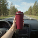 Matte Maroon Insulated Travel Tumbler – Leakproof Stainless Steel Coffee Mug