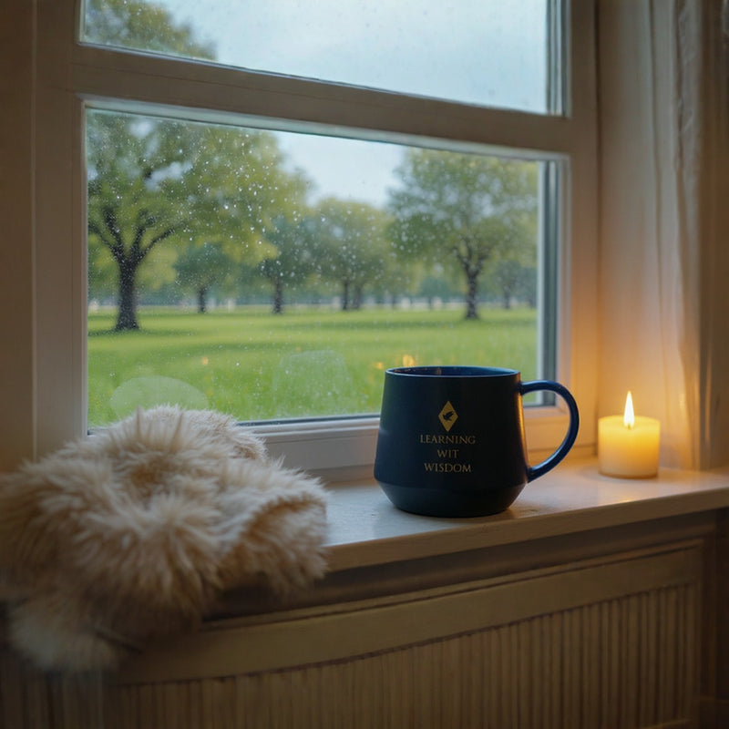 Ravenclaw Coffee Mug – Blue and Matte Black Ceramic Tea Cup