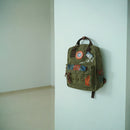 Marvel Captain America Vintage Military Army Zip-Top Canvas Backpack