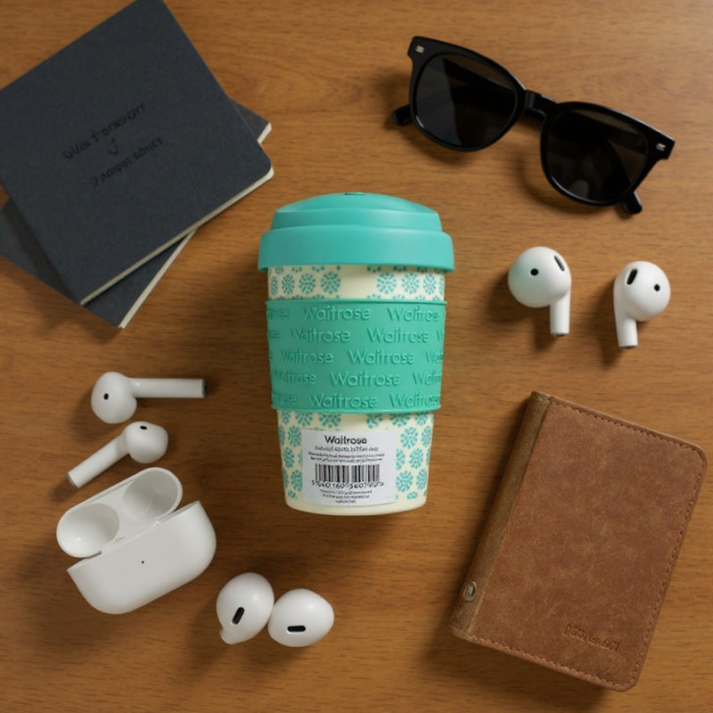 Waitrose Thermal Tumbler with Lid | Travel Cup -Spill & Leakproof BPA-Free Reusable Mug