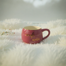 Kawaii Feel the Music Coffee Mug – Aesthetic Pink Ceramic Round Cup– Music Lover