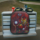 Marvel Iron Man Kids Backpack - School Bag for Boys- Adjustable Shoulder Straps, Dual Mesh Pockets