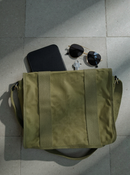 Vintage Military Canvas Messenger Bag-Olive Green Sturdy Straps &amp; Unisex look-Crossbody Bag Gift