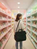 Black Laptop Tote Bag – Spacious, Padded Waterproof & Durable- Exterior Pocket | Professional Gift