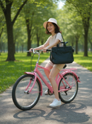 Black Laptop Tote Bag – Spacious, Padded Waterproof & Durable- Exterior Pocket | Professional Gift